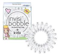 invisibobble Kinder Haargummi Princess Sparkle I 3x Spirale Haargummis Mädchen bunt für Kinder I das Original, designed im Herzen Münchens, Glitzer/Durchsichtig
