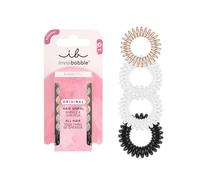 invisibobble Original Haargummi Clear Black Metal | Spiral-Haargummi Set Durchsichtig & Schwarz Besonders sanft zum Haar | Gegen Haarbruch und Spliss | Ohne Abdruck | 8 Stück