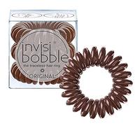 invisibobble Original Haargummi Pretzel Brown I 3x Spirale Haargummis braun für Mädchen, Damen & Herren I designed im Herzen Münchens