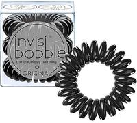 invisibobble Original Haargummi True Black I 3x Spirale Haargummis schwarz für Mädchen, Damen & Herren I starker Halt & haarschonend I das Original, designed im Herzen Münchens