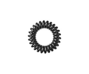 invisibobble Power Haargummi True Black I 3x Spirale Haargummis schwarz Mädchen, Damen & Herren I extra stark I designed im Herzen Münchens