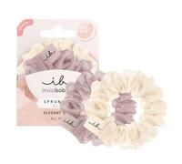 invisibobble Scrunchie Slim Hairiffic 2er Set I Dusty Purple & Off White I Haargummi stilvolle Scrunchies mit SLIM Spiralen I Haarschonend, für elegante Frisuren