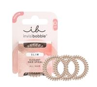 invisibobble Slim Haargummi Bronze Me Pretty I 3x Dünne Haargummis bronze für Mädchen & Damen I eleganter Look & starker Halt I designed im Herzen Münchens, 1 stück (3er Pack)