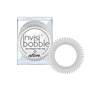 invisibobble Slim Haargummi Crystal Clear I 3x Dünne Haargummis durchsichtig für Mädchen & Damen I eleganter Look & starker Halt I designed im Herzen Münchens