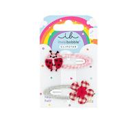 invisibobble SNAP CLIP KIDS Happy Ladybird (2 Stück) - Kinder Haarspangen Set mit Marienkäfer & Blume - Für Mädchen & Jungen - Haarspange groß für dünnes Haar - Verspielt, sicher & haarschonend