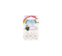 invisibobble SNAP CLIP KIDS Happy Spring Bee (2 Stück) - Haarspangen Set für Kinder mit Biene & Blümchen - Für Mädchen & Jungen - Kinder Haarspange für dünnes Haar - Stylisch, verspielt & sicher