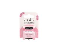 invisibobble Original Haargummi True Black I 3x Spirale Haargummis schwarz für Mädchen, Damen & Herren I starker Halt & haarschonend I das Original, designed im Herzen Münchens, 1 stück (3er Pack)