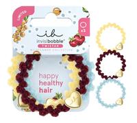 invisibobble Twistar Haargummi Bunt Cherry Twist Wildflower - Limitierte Kollektion, 3er Set, Haargummis Damen, Mehrfarbig, Schonend, Elegant, Trend, Sommer, Festival, Haargummis Farbig, Party