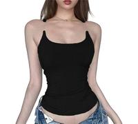 INXKED 2PCS Invisible Strap Tank Top, Y2k Tank Top, Trendy Going Out Tops for Women, Aesthetic Tank Tops (02,S)