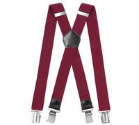 INYEEXUP Hosenträger Herren Extra Stark mit Sehr Starken 4 Metall Clip, Hosenträger Herren Breit Lang X Form, Elastisch und Längenverstellbar, Sehr Gut Geeignet für Große oder Schwere Menschen