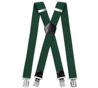 INYEEXUP Hosenträger Herren Extra Stark mit Sehr Starken 4 Metall Clip, Hosenträger Herren Breit Lang X Form, Elastisch und Längenverstellbar, Sehr Gut Geeignet für Große oder Schwere Menschen