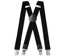 INYEEXUP Hosenträger Herren Extra Stark mit Sehr Starken 4 Metall Clip, Hosenträger Herren Breit Lang X Form, Elastisch und Längenverstellbar, Sehr Gut Geeignet für Große oder Schwere Menschen