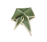 Inzegao Kleiner Dreieck-Strick-Halstuch, Kreuz-Durchgangs-Schal, Wraps, Kragen-Dekoration, Grün , 33 x 11 inch