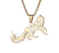 IOETSEUT Choker Halskette Gothic Halskette Kette Modisch Niedlich Tier Fuchs Anhänger Halskette für Männer und Frauen Trendiger Punk Schmuck Geschenk Beste Freundin Geschenke Freundschaft