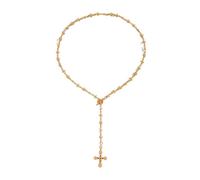 IOETSEUT Damen Halskette Schwester Halskette Goth Strass Kreuz Anhänger Choker Halskette für Frauen Männer Einfache Verstellbare Lange Kette Christian Pray Schmuck Mädchen Geschenke