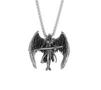 IOETSEUT Halsband Gothic HalsketteKlassisch Engel Hexe Teufel Anhänger Hip Hop Punk Persönlichkeit Halskette Anhänger Männer Frauen Punk Radfahren Reise Amulett Accessoires Beste Freundin Geschenke