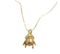 IOETSEUT Halskette männer Halskette Damen Minimalistische winzige Käfer Anhänger Halskette für Frauen Mädchen Gold Farbe zierliches Tier fliegendes Insekt Charm Kette Boho Schmuck