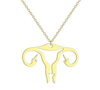 IOETSEUT Halskette männer Halskette Damen Uterus Anhänger Halskette für Frauen Mädchen hohler Gebärmutterhals Charm Halskette Biologe Mutter Schmuck Geschenk