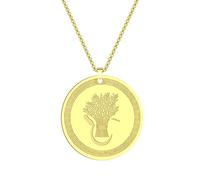 IOETSEUT Herren Halsketten Gothic Antik Griechischer Mythos Symbole der Göttin Demeter Anhänger Halskette Frauen Männer Göttin der Landwirtschaft Charm Kette das Geschenk