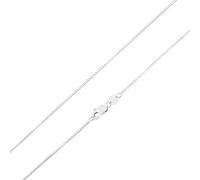 ioka Schmuck - 14 K Weißgold, massives 1 mm Venezianerkette, Halskette, 20, Weißes Gold, Kein Edelstein