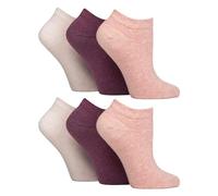6er Pack Diabetiker Socken Sneaker Damen | IOMI | Extra Weit Kurz Socken Ohne Gummi | Knöchelsocken