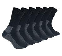 IOMI 6er Pack Herren Arbeitssocken Ohne Gummi Extra Breite Diabetikersocken Ohne Gummibund und Naht (46-50, Schwarz)