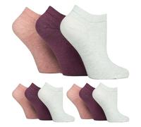 IOMI 9er Pack Damen Diabetiker Socken Kurz Extra Weit Sneaker Socken Ohne Gummi Geschwollene Füße