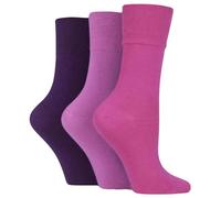 IOMI Damen 3 Paar Footnurse Gentle Grip Diabetische Socken Rosa 37-41