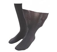 IOMI Sock Shop Footnurse - Herren & Damen Unisex Extra Breit Ödeme Socken in 4 Größen & 5 Farben (45-50 eur, Schwarz)