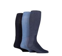 IOMI SOCKSHOP Footnurse Herren und Damen Kissenfuß Bambus Diabetiker Kniestrümpfe Packung 3 (DE/NL/SE/PL, Numerisch, 39, 42, Regular, Regular, Denim)