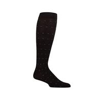 IOMI SOCKSHOP Herren Footnurse Gemustert Baumwolle Flug Kompressionsstrümpfe mit glatten Zehennähten Packung 1 verschiedenen Größen inkl 6-8.5 - 9-11 - 12-14 Schwarz/Blau/Holzkohle Quadrate 39-42