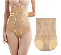IonShape Unique Fiber Restoration Shaper, Fiber Restoration Shaper, Elastisch Body Shaper für Damen, Hoher Taille Bauchweg Unterhose Shapewear, Damen Butt Lifter Unterhose Miederhose (Beige, XL)