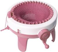 Iordan Strickmaschine, 40 Nadeln Smart Weaving Round Strickmaschinen, Strickbrett rotierende Doppelstrickmaschine Maschinenset für Erwachsene/Kinder DIY Stricken Schal Mütze Socken