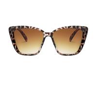 Iouyjiu Cat-Eye Sonnenbrille, Vintage-Katzen-Sonnenbrille, modische Damenbrille, UV400-Schutz, leichter Retro-Rahmen, schwarze Linse, perfekt für Festivals und Strandreisen, Weißer Doppeltee, Refer to