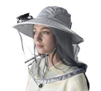 Iouyjiu Fan Hat Men - Wide Brim Sun Protection Summer Hat with Built-In Fan | Lightweight Outdoor Personal Cooling Cap, Unisex Accessory for Fishing Hunting Camping Cycling Work Beach Pool