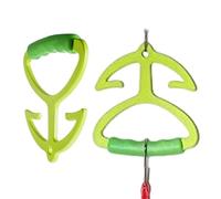 Iouyjiu Grocery Handle Carrier, Heavy Duty Grip Carrier, ergonomisch, wiederverwendbar, rutschfestes Design, 2 Pack langlebige Griffe für Reisen, Wäsche, Shopping Delivery Camping Use, 3,94 x 4,33 x