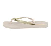 Ipanema Anat Lolita Fem - Flip Flop mit Glitzer - Damen Zehentrenner, beige/beige, 38