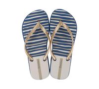 Ipanema Damen Classica Happy XII Fem Flipflop, Blau, Gold, Beige, 41 EU