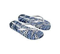 Ipanema Damen Animale Print Iii Fem Flipflop, Blue Silver, 35/36 EU