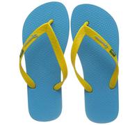 Ipanema Damen CLAS Brasil II Fem Zehentrenner, Blue/Yellow, 39.5 EU, 39.5 EU Schmal, 080408-00 - Zehentrenner für Damen - Flip Flop - 41 - blue/yellow