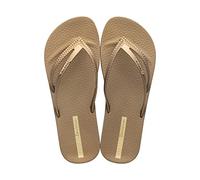 Ipanema Lpanema Bossa Soft V Fem Damen-Flip-Flops, Gold, Beige, 41/42 EU
