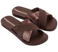 Ipanema SENSE SLIDE FEM - Badeslide für Damen - auffälliger Riemen mit Muster (BROWN/TURTLE, EU Schuhgrößensystem, Erwachsene, Damen, Numerisch (von/bis), M, 41, 42)