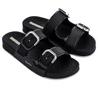 Sandale IPANEMA "IPANEMA SHORE SLIDE FEM", Damen, Gr. 40, schwarz, schwarz, beige, Synthetik, Schuhe Sandale, für Alltag, leicht profilierte Laufsohle, sportlicher Stil (83691842-40) schwarz, schwarz,