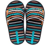 Ipanema Slide Kids 83231 Kinder Pool-Sandale, Black/Orange/Blue, Gr. 31