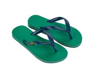 Ipanema Zehensandale Classic Brasil II Kids, Ar771 Grün Blau, 33.5 EU
