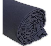 IPEA Baumwollstoff Popeline Grau Anthrazit - 200 cm x 150 cm - Made in Italy - Meterware zum Nähen, Bekleidung, Futterstoffe, Möbel, Patchwork, Stoff einfarbig zum Nähen