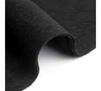 IPEA Filzstoff Schwarz - Großes Stück 190 x 100 cm - Made in Italy - Weicher Filz Stoff Uni für Kleidung, Accessoires, Dekorationen, Kreationen, Patchwork - Stoff zum Nähen - Bastelfilz