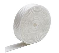 IPEA Hartschalen-Gurt aus Nylon für Rucksack und Taschen, 10 Meter lang, vielseitig verwendbar, zum Nähen, Sport, Gepäck, Basteln, Größen 20/25 / 30/40 mm - Weiß - 3 cm