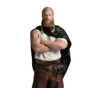 IPENNY Mittelalterlicher Ledergürtel mit 4 Glasfläschchen Lederbeutel Wizard Zaubertrank Flaschen mit Korkenverschluss Halloween Ledergürtel Abnehmenbar Glasflasche (Braun)