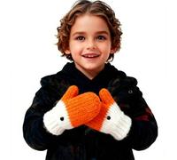 IPENNY Winter-Gans-Handschuhe Schwan-Strickhandschuhe Lustige Tierhandschuhe mit thermischem weichem Futter Unisex Erwachsenen und Kinder Niedliche Weihnachten Geschenk